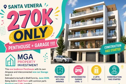 1 Bedroom Penthouse For Sale in Santa Venera