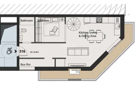 1 Bedroom Apartment For Sale in Paola