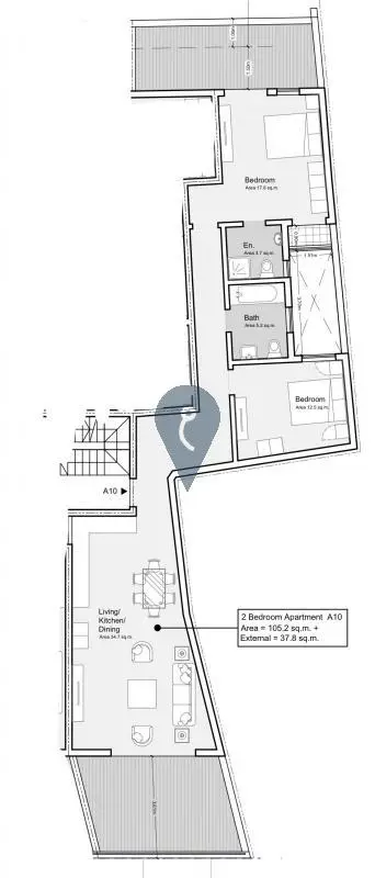 2 bedroom Penthouse for sale in Balzan
