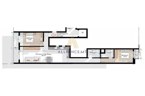 2 Bedroom Apartment For Sale in Zabbar