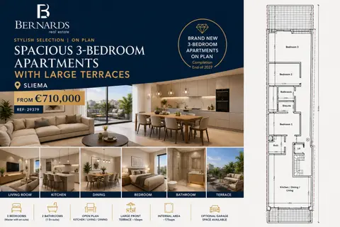 3 Bedroom Apartment For Sale in Sliema