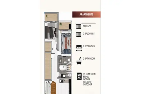 2 Bedroom Apartment For Sale in Qormi