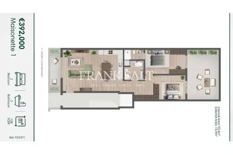 2 Bedroom Maisonette For Sale in Mellieha