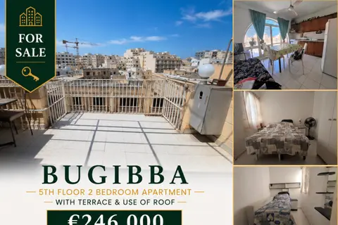2 Bedroom Apartment For Sale in Bugibba