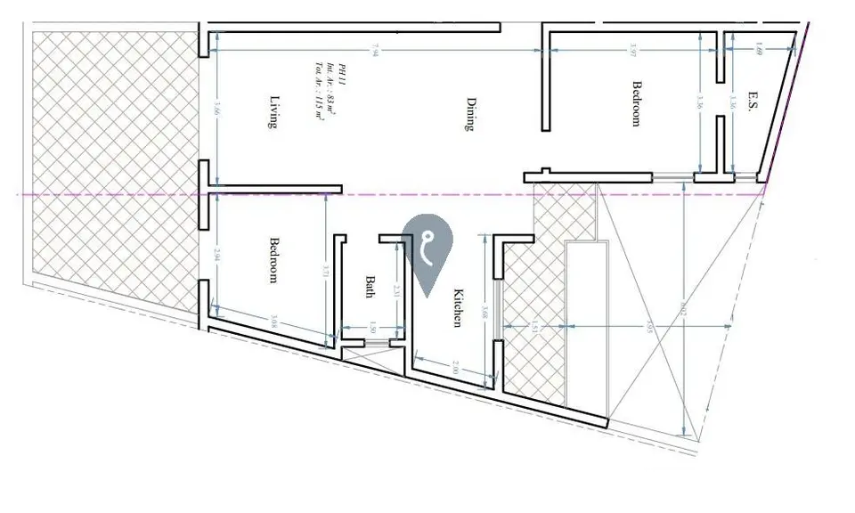 2 bedroom Penthouse for sale in Birzebbuga