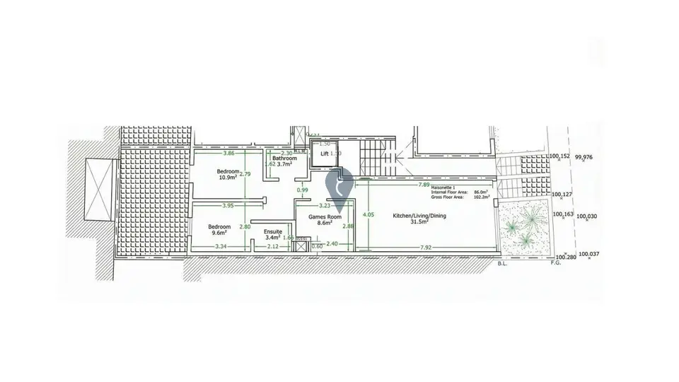 2 bedroom Ground Floor Maisonette for sale in Pieta