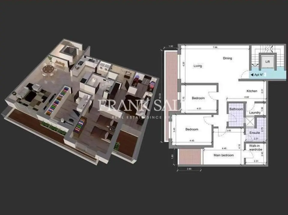 Swieqi, Furnished Apartment