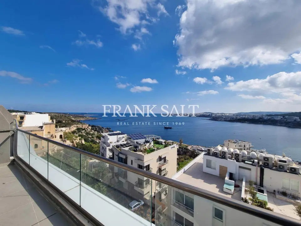 Xemxija, Furnished Penthouse