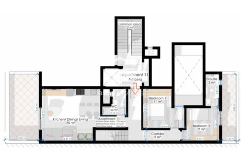 2 Bedroom Penthouse For Sale in Zabbar