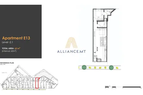1 Bedroom Maisonette For Sale in Msida