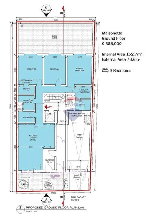 3 bedroom Apartment for sale in Xemxija