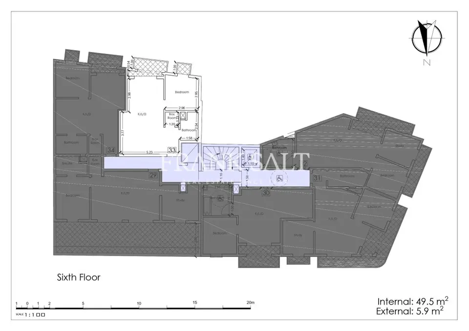 Marsalforn, Shell form Apartment