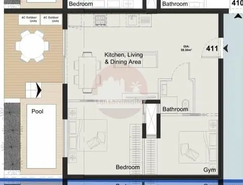 2 Bedroom Penthouse For Sale in Paola