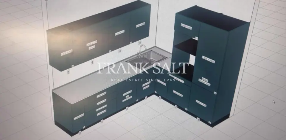 Qawra, Furnished, Apartment